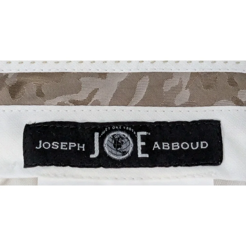 Joseph Joe Abboud Men's 100% Linen Pants Khaki Color 38 x 30 Beach Wear Summer